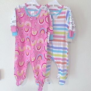Rainbows & Unicorn Footed Pajamas